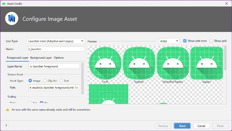 image asset configuration