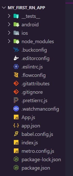 React native project folder structure